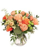 A Pinch of Peach Floral Arrangement 