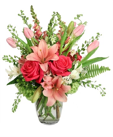 Array of Pinks Floral Arrangement in Bristol, CT | DONNA'S FLORIST & GIFTS