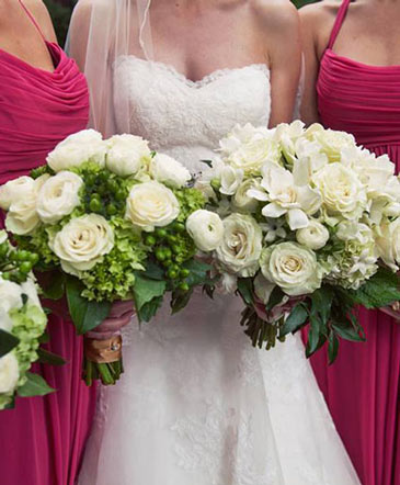 Classic White Bridal Bouquet in Bristol, CT | DONNA'S FLORIST & GIFTS