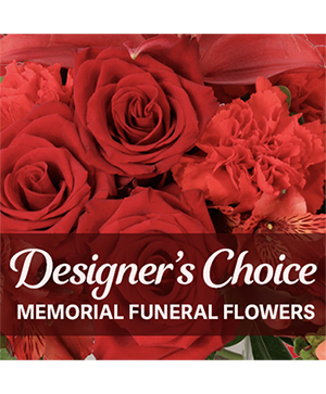 Elegant Memorial Florals Cremation Designer's Choice   (urn not included) 