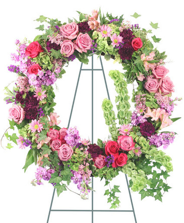 Ever Enchanting Standing Wreath in Bristol, CT | DONNA'S FLORIST & GIFTS