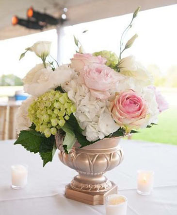 Royally Golden Centerpiece in Bristol, CT | DONNA'S FLORIST & GIFTS
