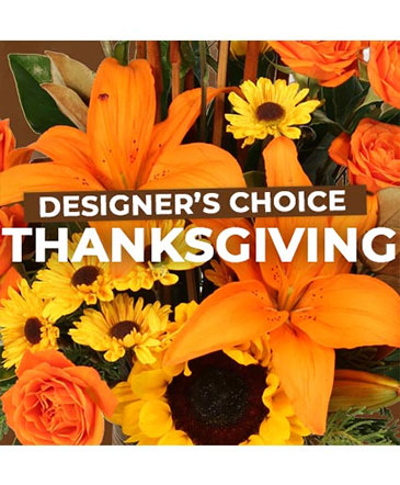 Thanksgiving Designer's Choice Custom Arrangement in Bristol, CT | DONNA'S FLORIST & GIFTS