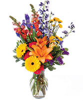 Vibrant Meadow Flower Arrangement