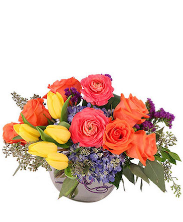 Vivid Splendor Floral Arrangement in Bristol, CT | DONNA'S FLORIST & GIFTS